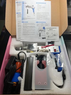 Rug Tufting Gun & Trimmer Kit - DIY Pile Carpet Gun & Clippers, Starter Kit Blue