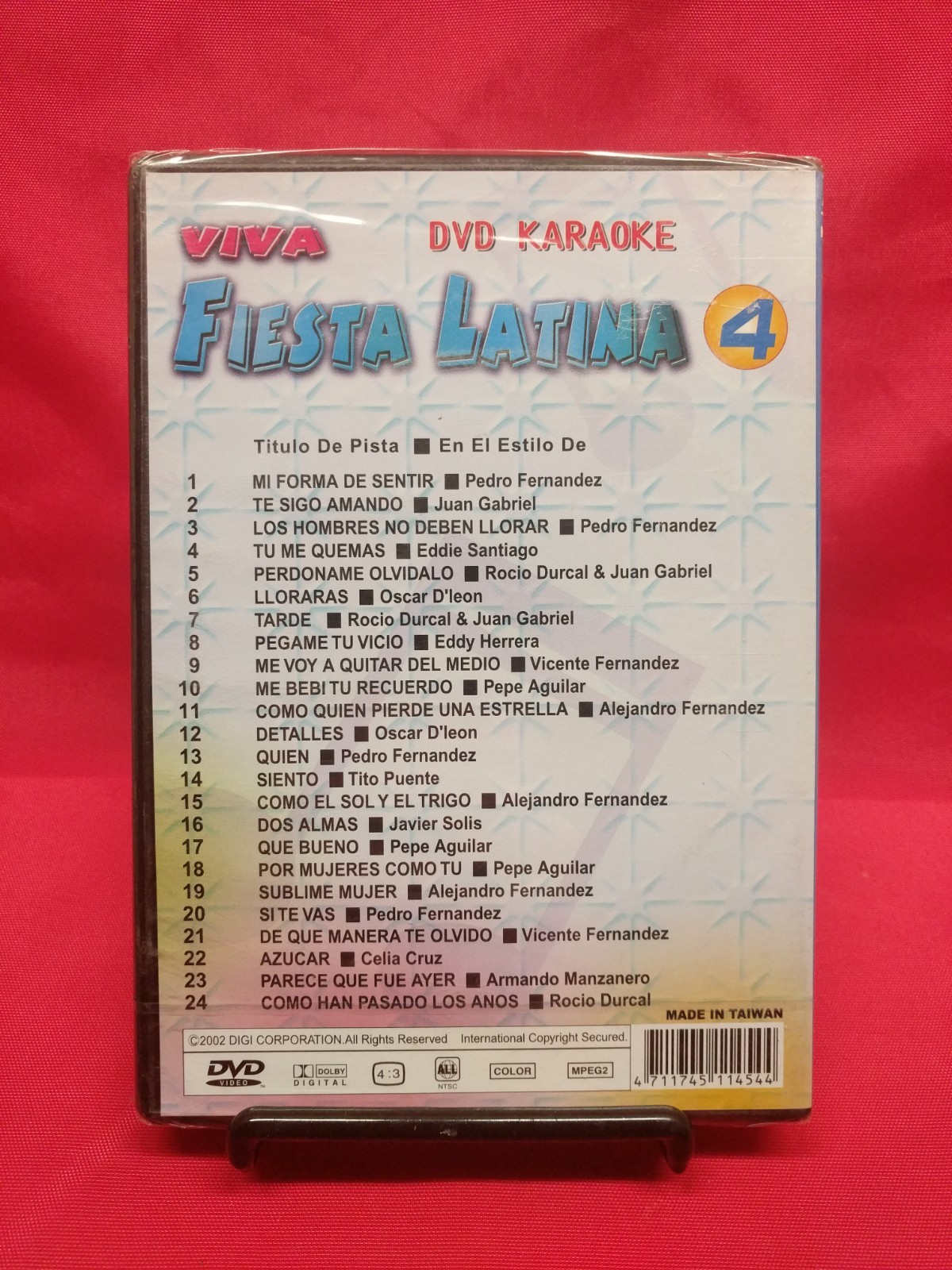 VIVA FIESTA LATINA SERIES KARAOKE DVD VOL. 4  Free Shipping USA Sealed 24 Songs