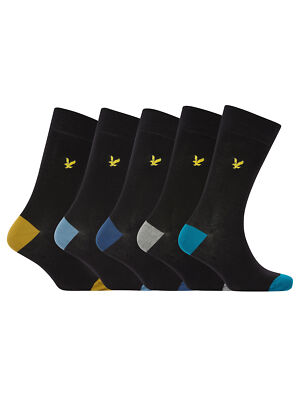 

Набор из 5 мужских носков Lyle - Scott Graham, черный, LSSK504-5533