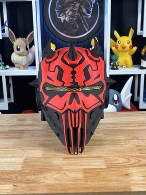 Lord Darth Maul Helmet — 3D Printed RAW DIY Cosplay Helmet Kit + Prop Replica