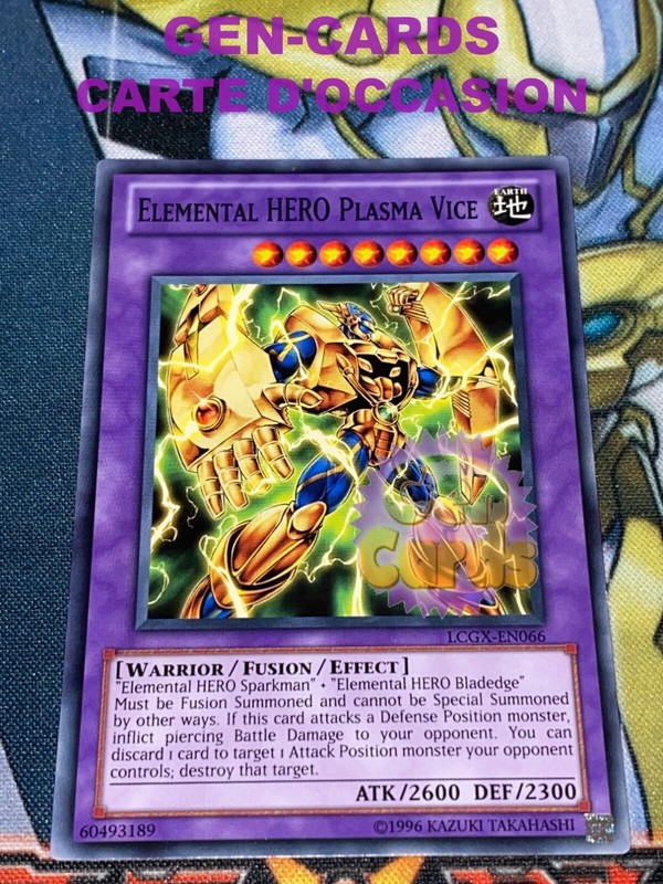 Occasion Carte Yu Gi Oh Anti-Plasma, Heros Elementaire Lcgx-En066 Anglais
