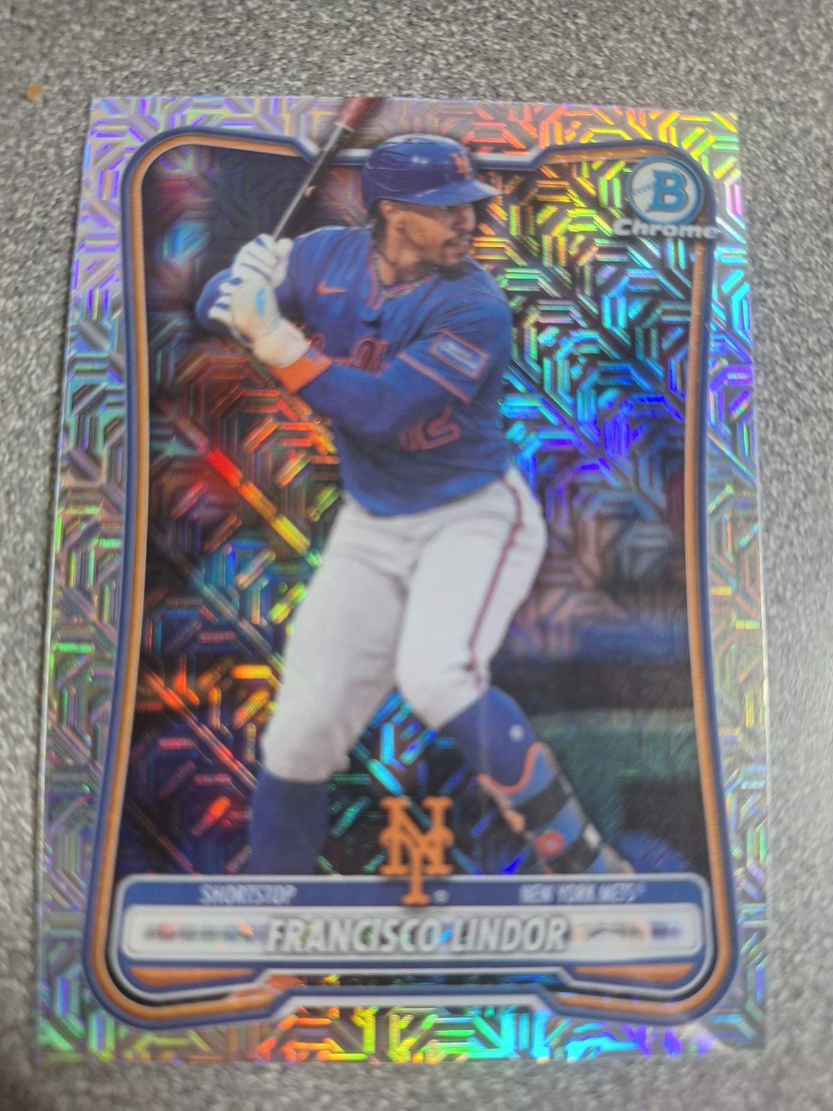 2026 Bowman Chrome Mojo  Francisco Lindor #17 AN525