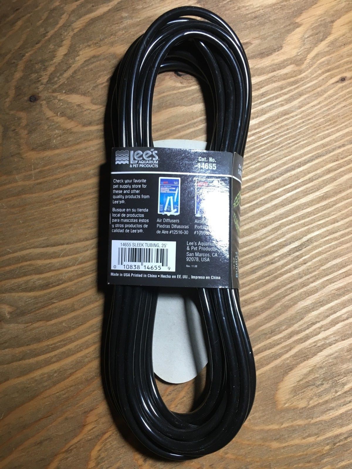 Lee's Black Sleek Airline Tubing, 25 feet. Free Shipping. Hydropnics, Aquariums