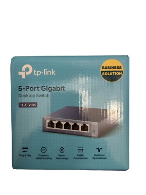 TP-Link Business Solution 5- PORT GIGABIT Desktop Switch TLSG105 NEW