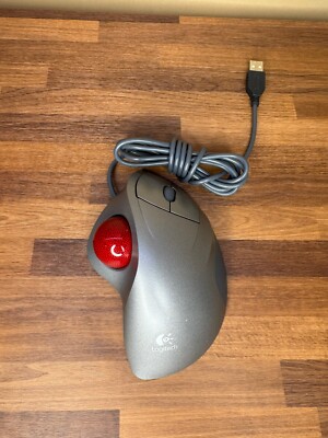 LOGITECH T-BB18 Trackman Wheel Marble Mouse USB 804360-1000 - Clean/Tested