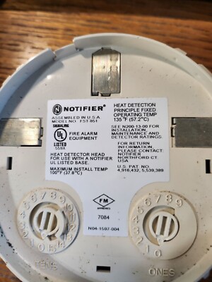 Notifier Fst-851 Heat Detector - Free shipping
