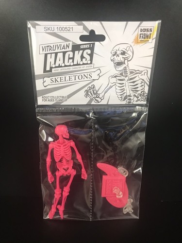 100556 Blank Female Figure Vitruvian H.A.C.K.S Chrome Boss Fight Studio NIB