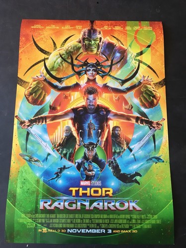 2X Double Sided Marvel Thor 3 Ragnarok 13.5 x 20 inch Poster | eBay