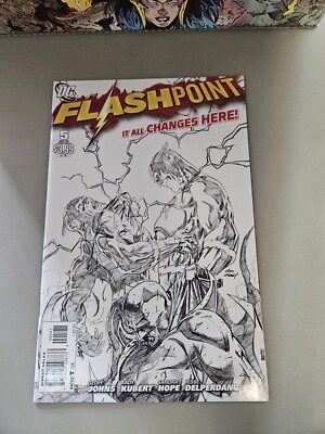 Flashpoint #5 Andy Kubert Sketch 1:25 Variant Cover DC 2011 1st Pandora! 