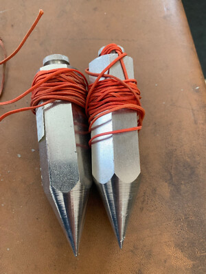 Two General Tool 12oz Steel Plumb Bobs