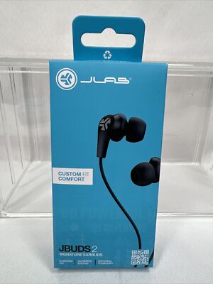 JLab Audio Custom Fit JBuds 2 Pro Signature W Earbud Headphones Black