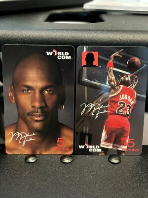 Collector Item! 2 Pack Unused Worldcom Michael Jordan Phone Cards