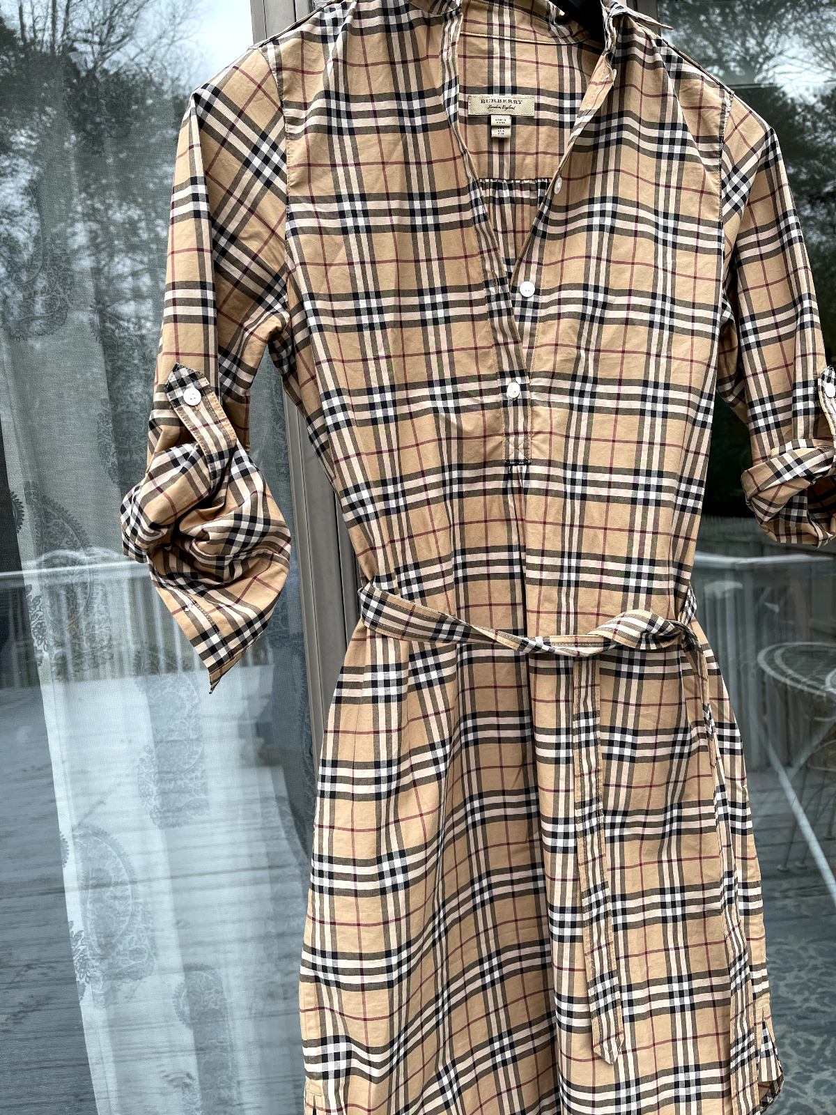 【BURBERRY】Vintage Check Belt Dress/追跡可能/全国送料無料 Burberry Kids Vintage Check-pattern Dress | Neutrals | FARFETCH