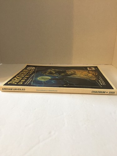 CALL OF CTHULU 1920’S ARKHAM UNVEILED-4TH EDITION-MAP, NEWSPAPER & CARD ATTACHED
