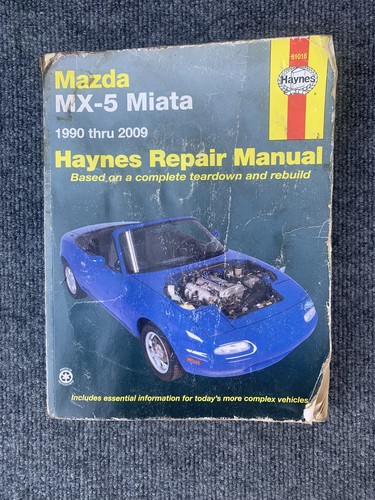 1990-2009 Mazda MX5 MX-5 Miata OEM Workshop Service Haynes Repair Manual