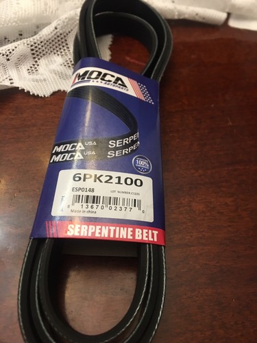 EPDM Serpentine Belt 6PK2100 Fit Buick Cadillac CTS Dodge Durango Ford 2.0-6.0L