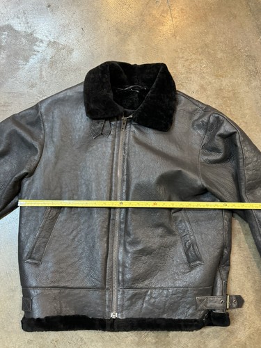 AMAZING! Vintage Harlin Sheepskin Genuine Leather Coat Size:XL/Great Condition!