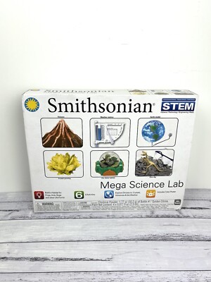 NEW Smithsonian STEM Mega Science Lab Kit 6 x Fun Learning Exploring Activities