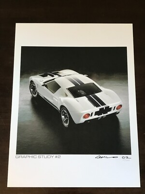 Ford Motor Co. Print (18''x24'') Graphic Study #2 -Signed by Camilo Pardo
