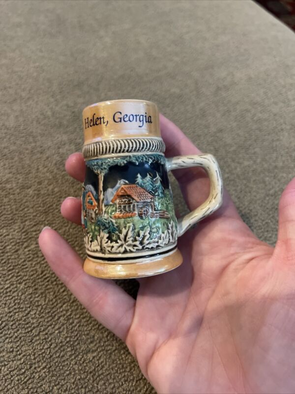 Helen, Georgia GA Miniature Mini German Style Beer Stein Porcelain (KC)
