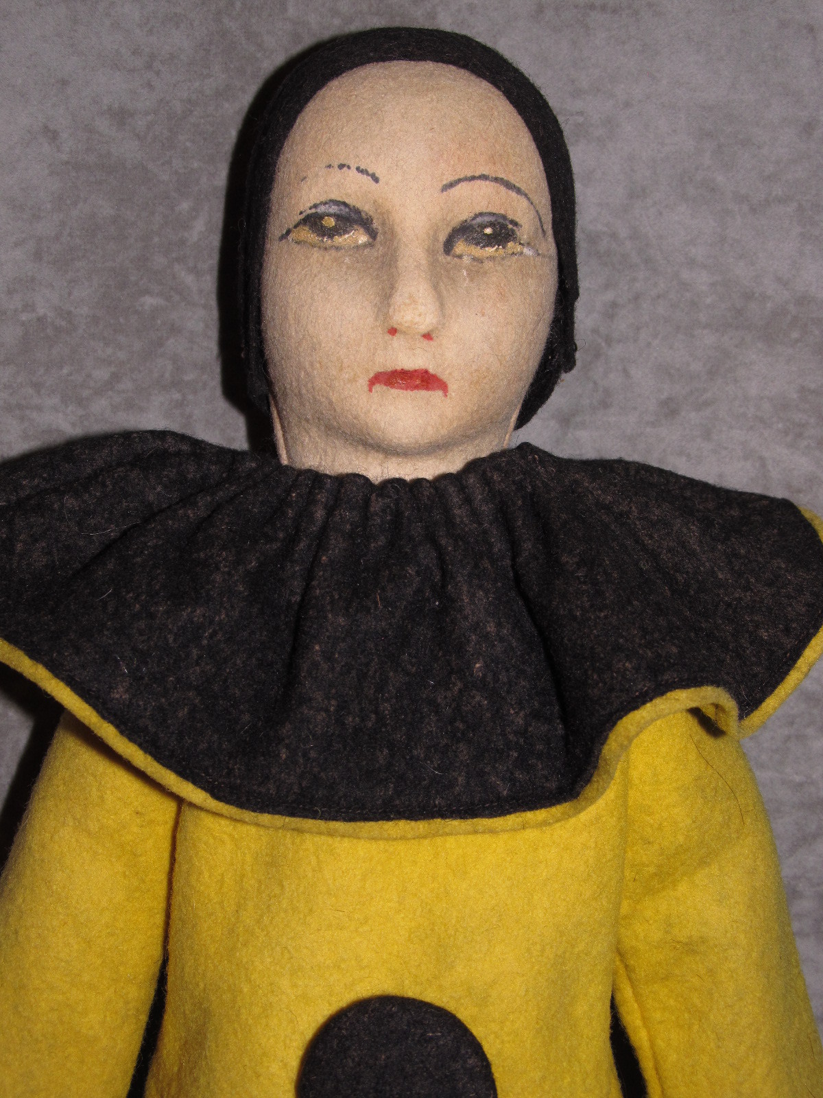 23” Pierrot Boudoir Doll~Original~Circa 1920s~Beautiful~Lenci or Similar Maker