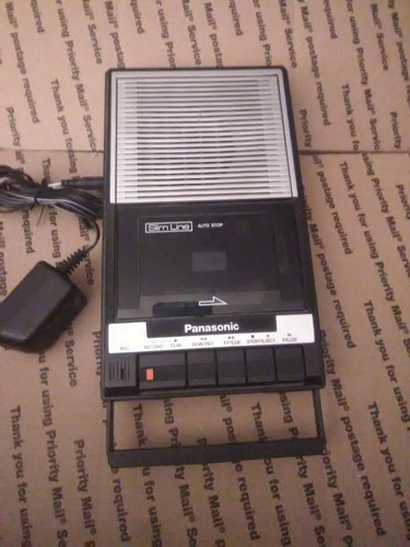 Vintage Panasonic Slimline Cassette Player Recorder Model RQ-2103