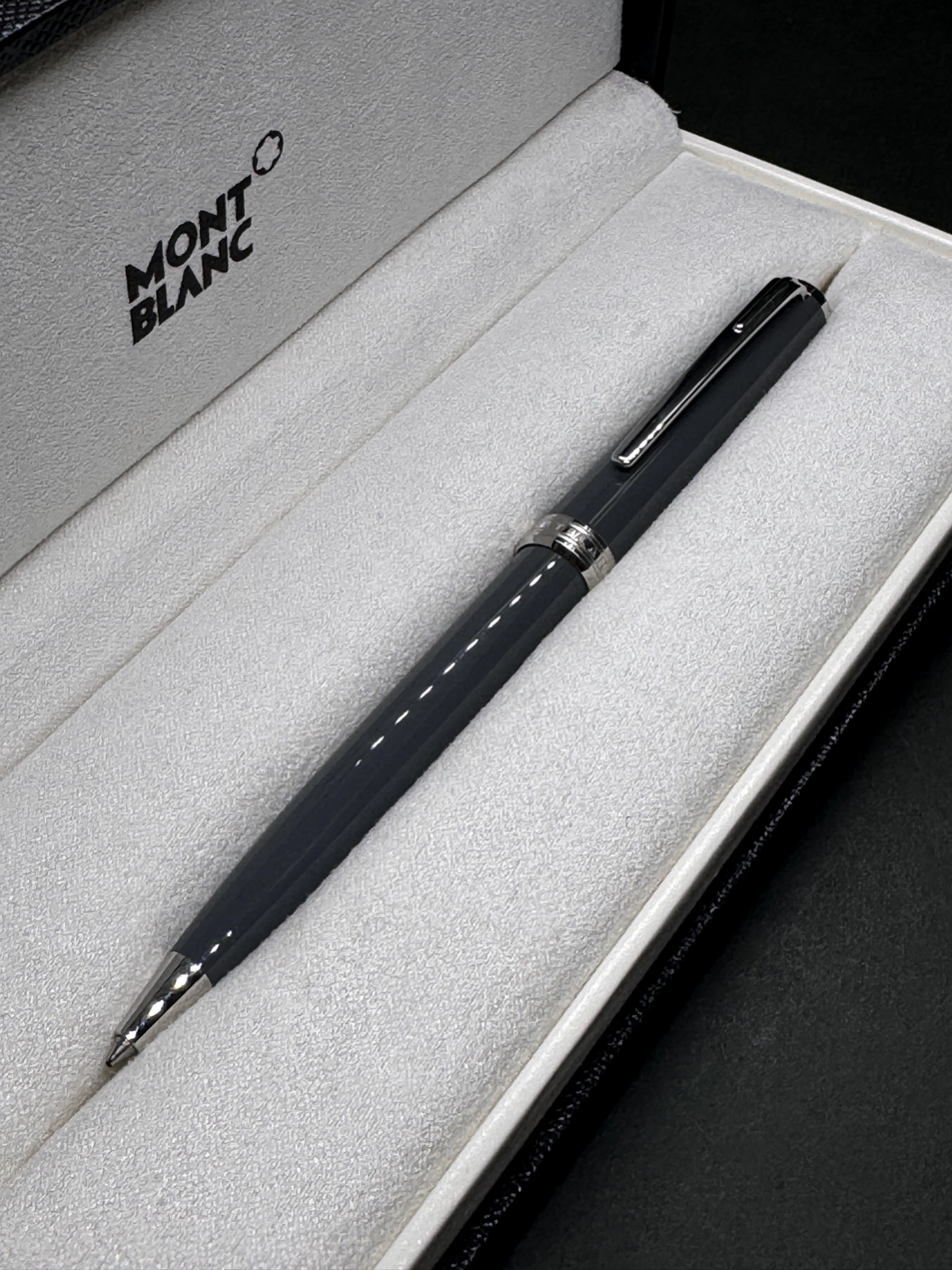 N-MINT] MONTBLANC Pix Collection Gray Resin 116578 Twist