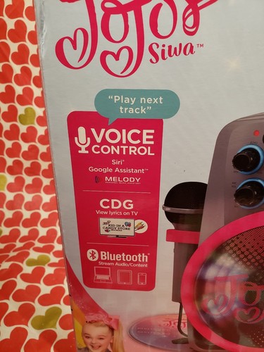 2018 Nickelodeon JoJo SIWA CD Bluetooth Karaoke Machine DUAL Microphones VHTF!