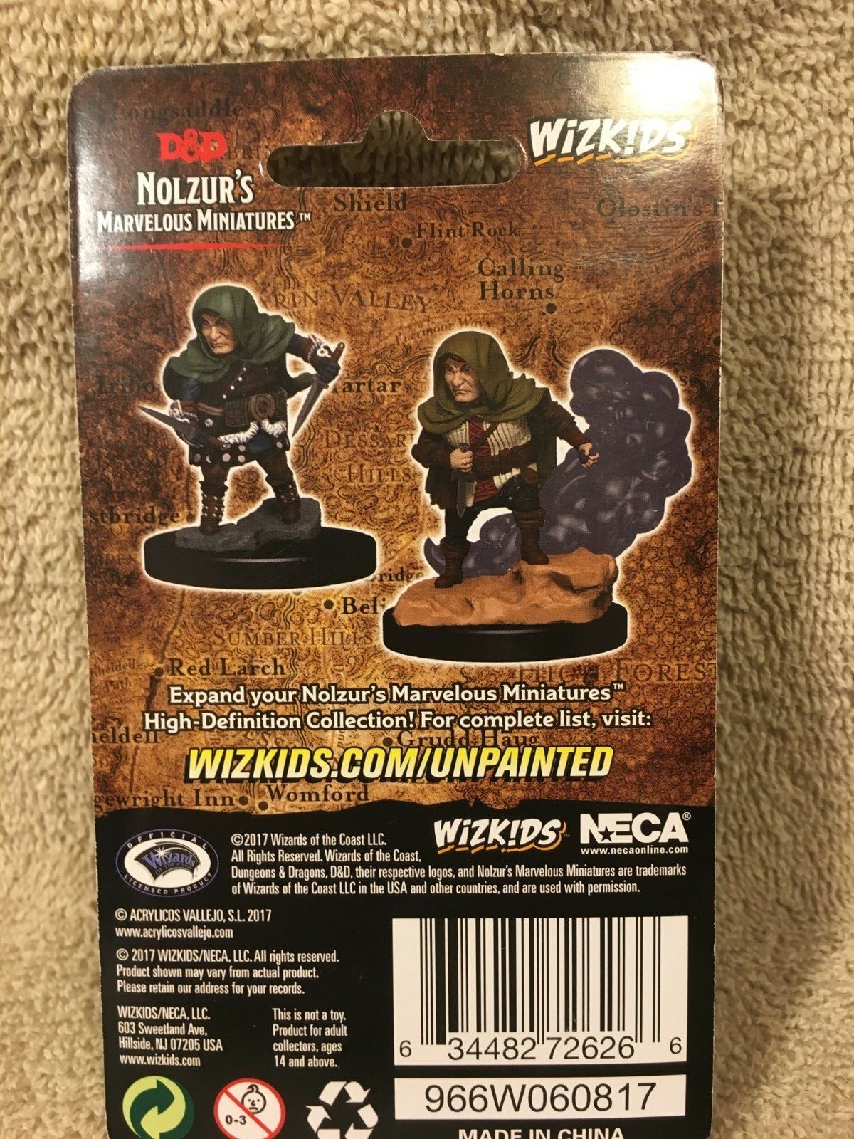 D&D Nolzur's Marvelous Unpainted Minis Halfling Male Rogue NEW