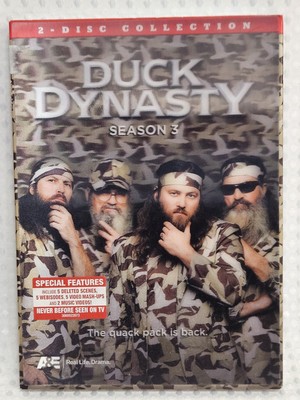 Duck Dynasty Season 3 A&E 2-disk Collection DVD Factory Sealed w/3D Case Sleeve