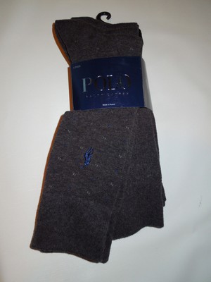 men's POLO Ralph Lauren dress Socks black gray lot of 5 pairs New