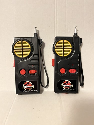 Vintage 1997 The Lost World Jurassic Park Walkie Talkies