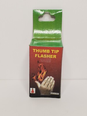 THUMB TIP FLASHER Magic Fire Stage Finger Effects Prop Flint Striker Flash Hand