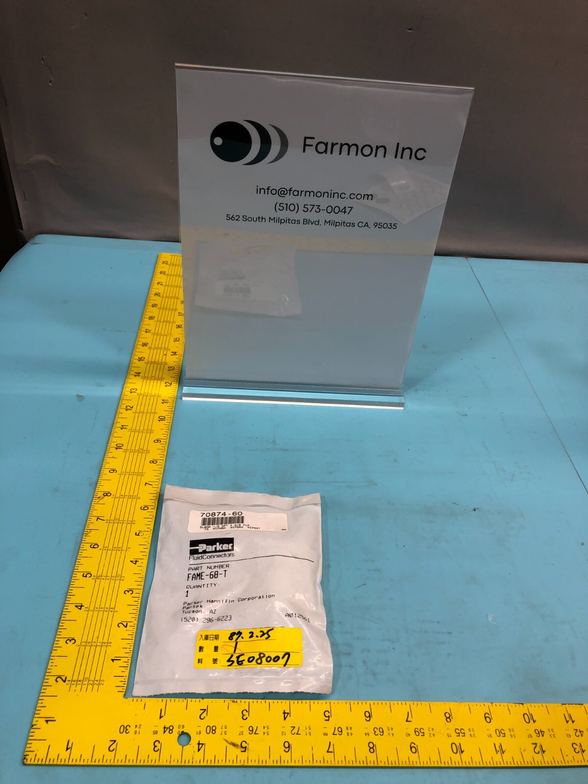 PARKER 70874-60 Elbow 1/2 NPT X 3/8 FLR, 75 WIPMSA WIPSRD WIPSST, 160635