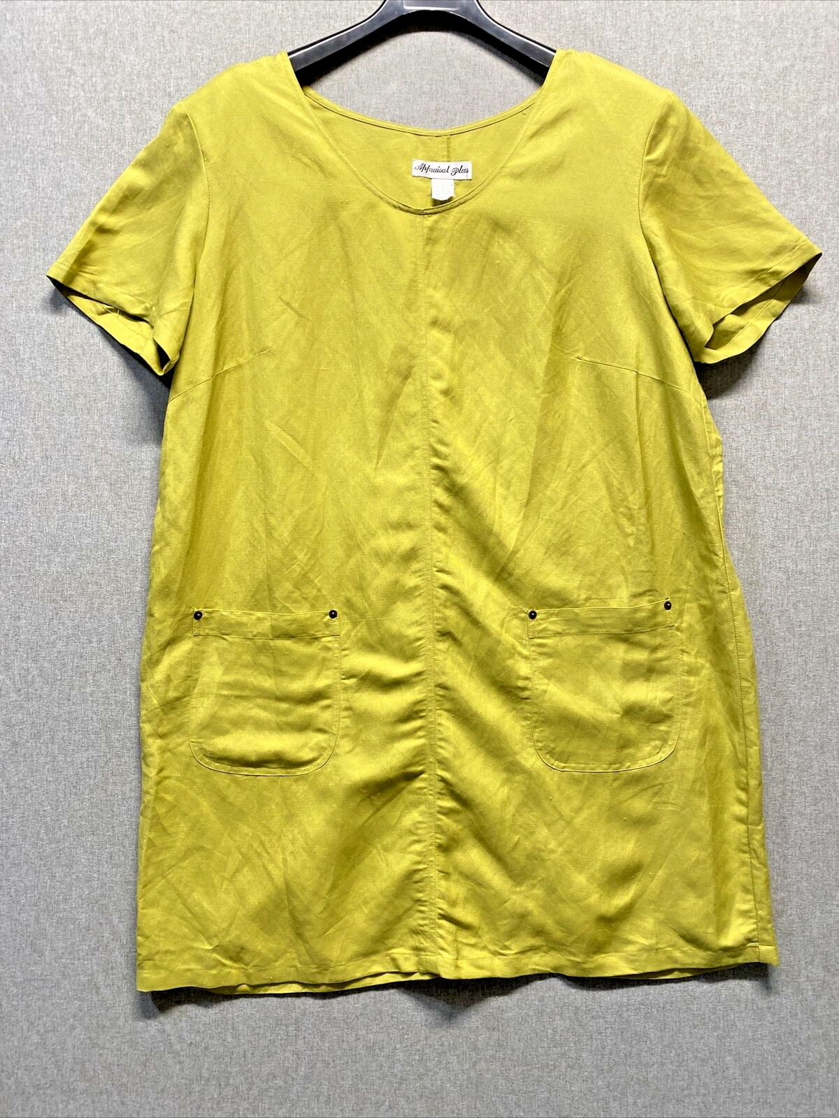 Appraisal Plus Womens Shift Dress Size 20W Green Lightweight