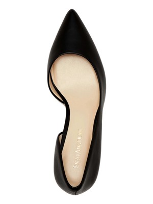 ENZO ANGIOLINI Женские Черные Кожаные Туфли-Слипоны Dorsay Daicee Stiletto 6,5 М