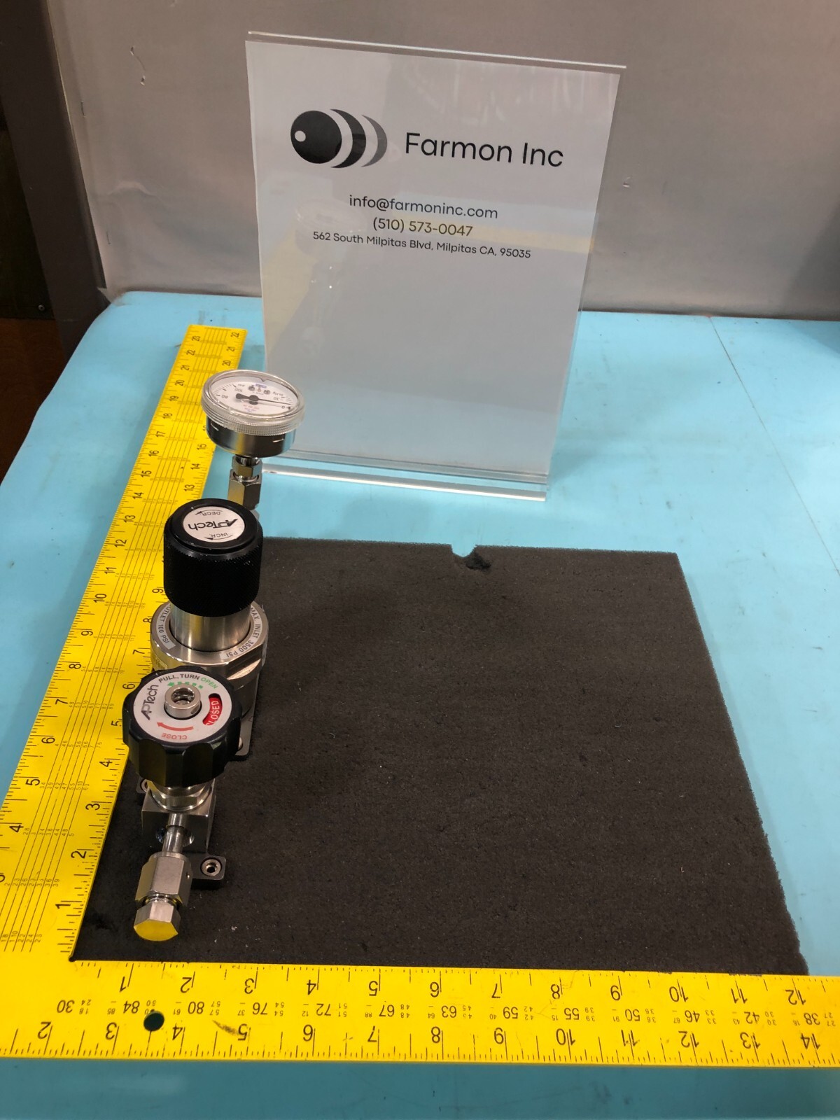 APTECH AP5008S4MTSCMK PRESSURE REGULATOR + APTECH AP3657S2PWFV4MV4, 176372