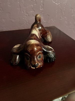 VINTAGE LICHTEN WARE CHICAGO - ''IMPY'' PUPPY DOG FIGURINE  - 1940s