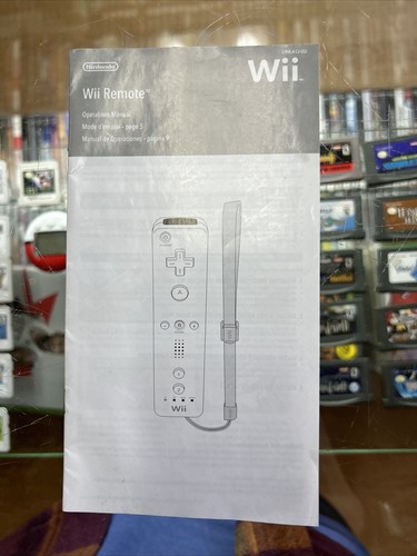 Wii Remote Controller C/RVL-A-CJ-USZ MANUAL ONLY Authentic