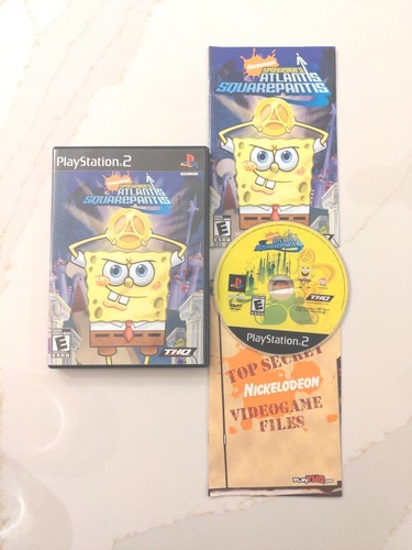 SpongeBob's Atlantis SquarePantis (PlayStation 2,PS2) Black