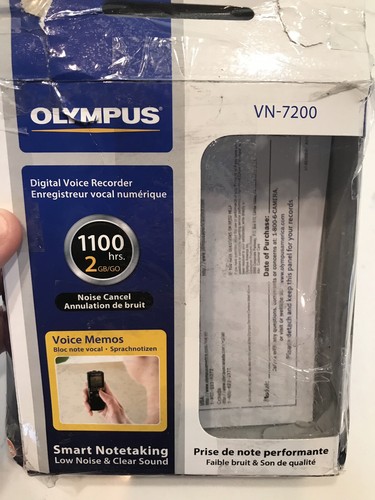 OLYMPUS VN-7200 Digital Voice Recorder 2GB 1100 Hrs New In Box