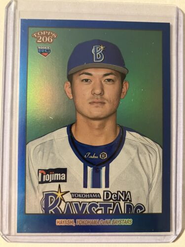 2023 Topps NPB 206 Blue #'d /75 Takuma Hayashi RC Yokohama