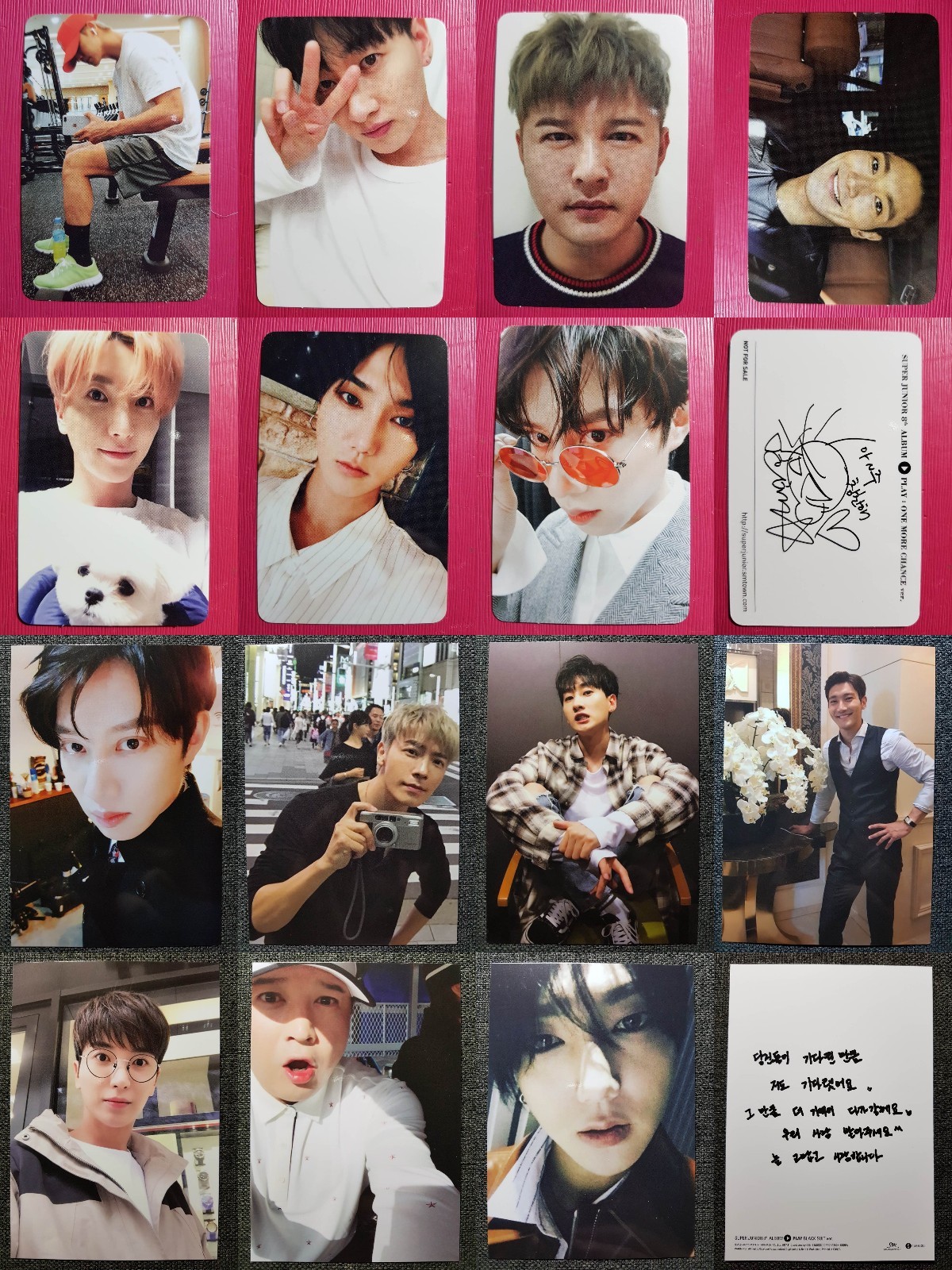 Tnempower Org Super Junior Kyuhyun Official Letter Card Photocard Play 8th Album Black Suit Collectibles Other Non Sport Trading Card Merchandise