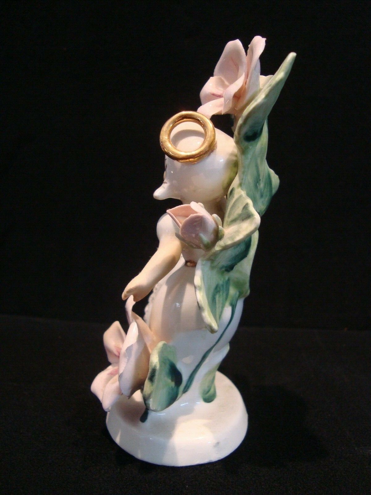 Geo Z Lefton FEBRUARY Birthday Month 985 Dancing Girl Flowers Figurine Japan