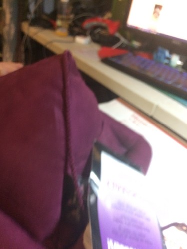 Hog Wild Peeramid Bookrest iPad Notebook Holder Pillow, Burgundy