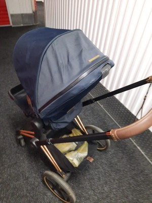 Used Cybex Priam Stroller Rose Gold/ Black/ Brown 