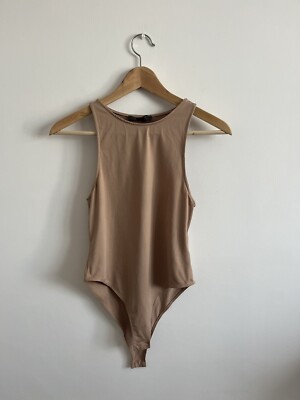 Primark Beige Skin Tone Sleeveless Bodysuit Size 10-12