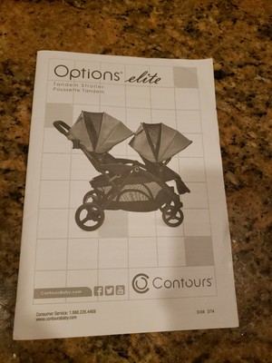 elite tandem double stroller