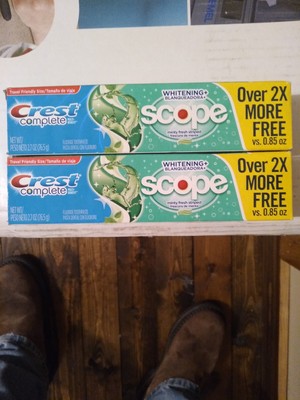 Crest Complete Multi-Benefit Toothpaste Extra Whitening Plus Scope 2.7 oz 2 pack