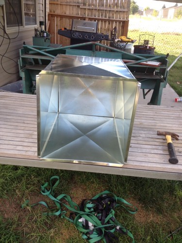 SUPPLY/RETURN AIR DUCT PLENUM 20 X 20 X 24 LONG With GALVANIZED 26 GAUGE